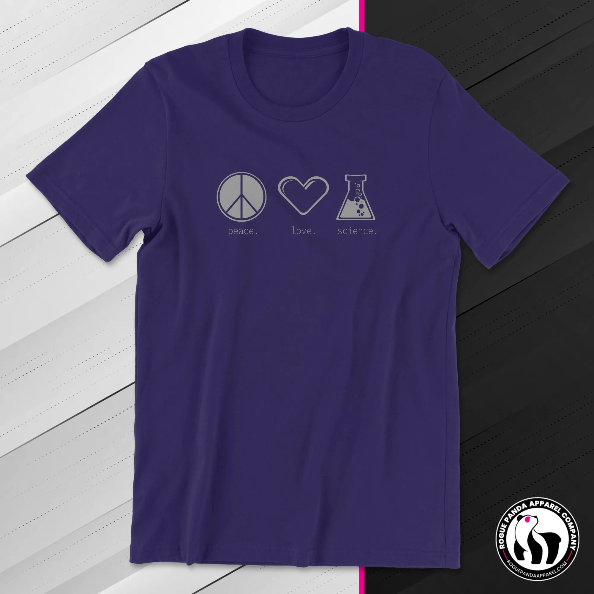 Peace. Love. Science. Unisex Tee