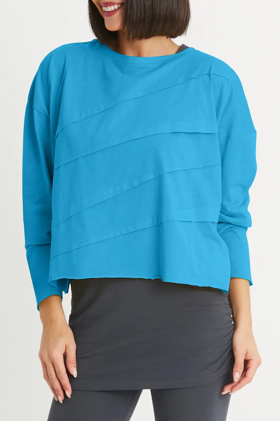 Pima Cotton Mini Tucked Tee