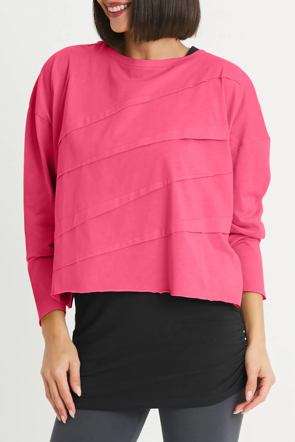 Pima Cotton Mini Tucked Tee