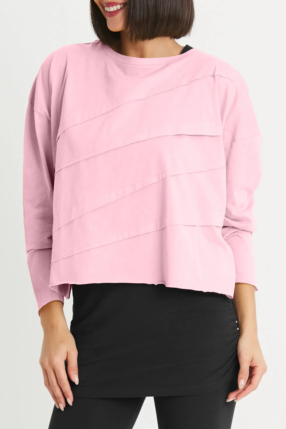 Pima Cotton Mini Tucked Tee