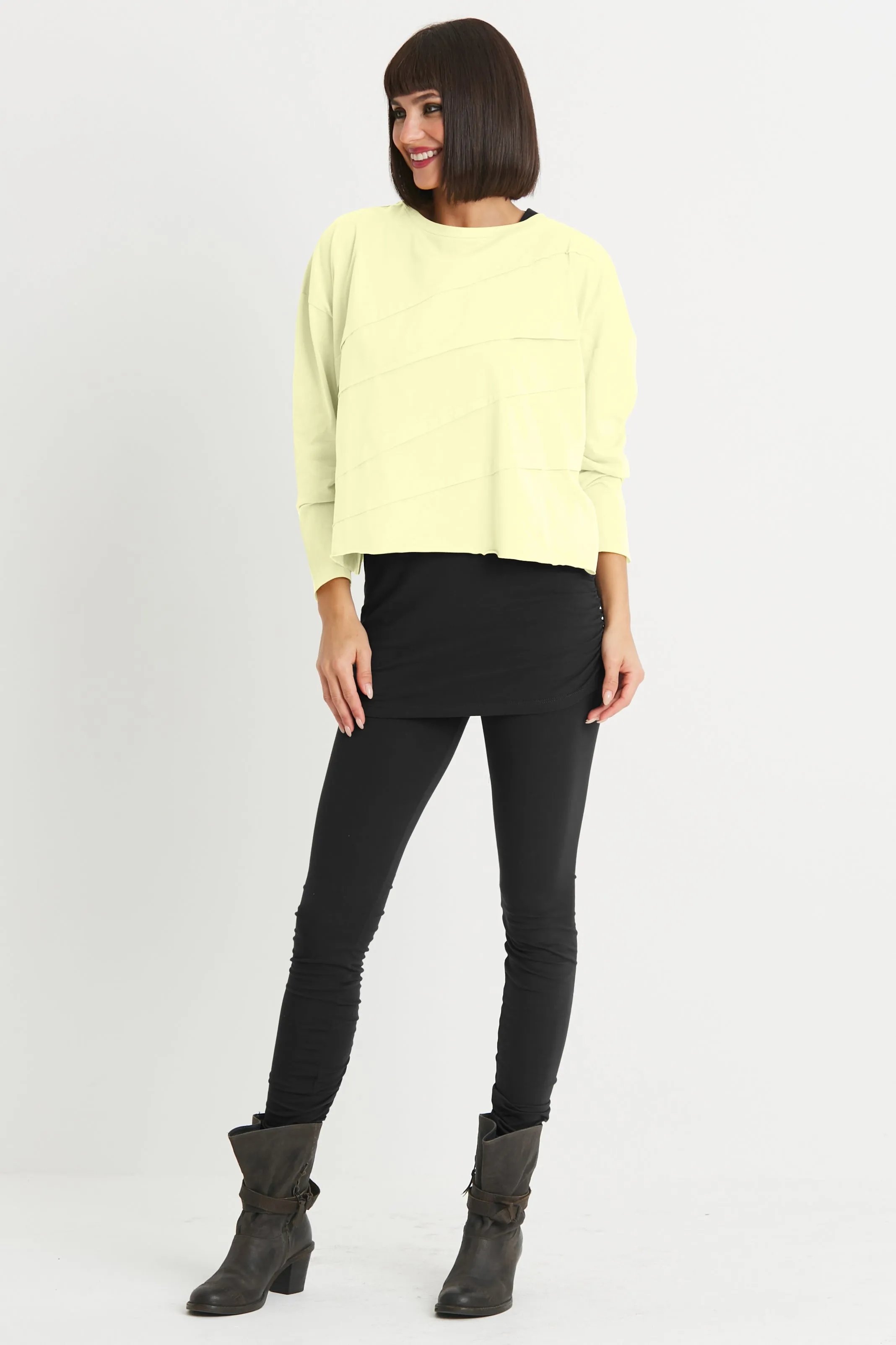 Pima Cotton Mini Tucked Tee