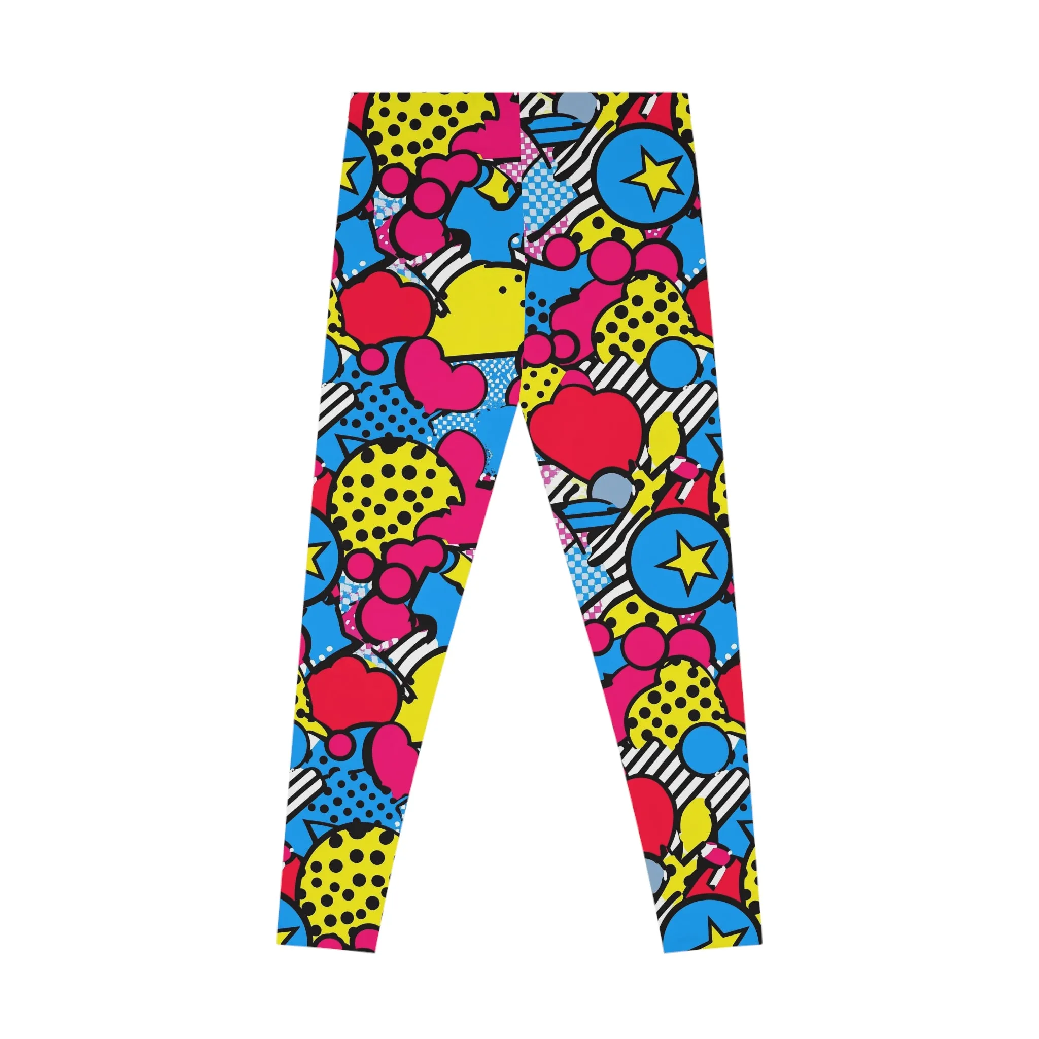 Playful Pixels Stretchy Leggings for Active Lifestyle & Everyday Comfort