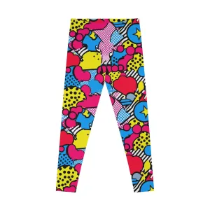 Playful Pixels Stretchy Leggings for Active Lifestyle & Everyday Comfort