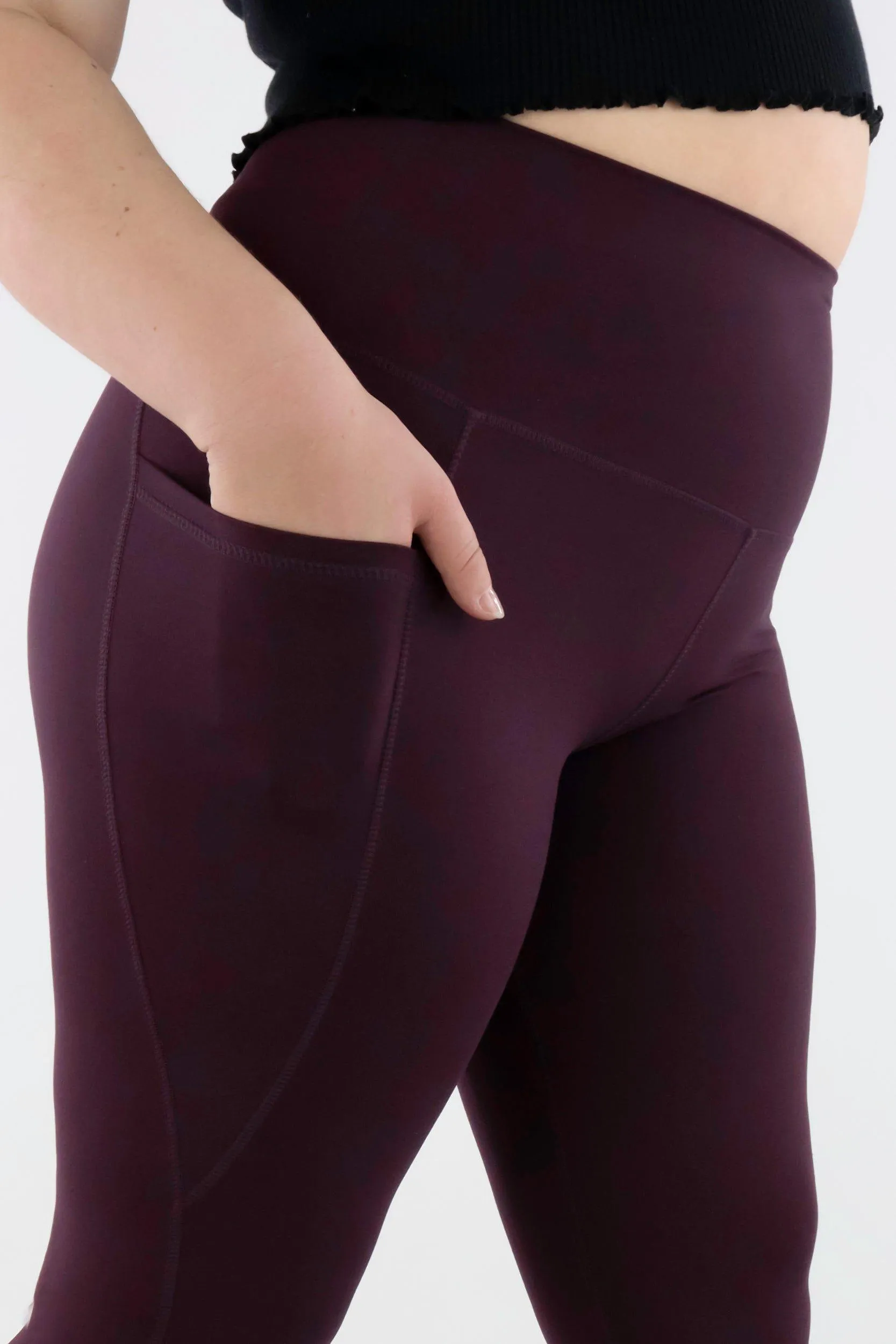 Plum - Hybrid 2.0 - Leg Pockets - Full Leggings