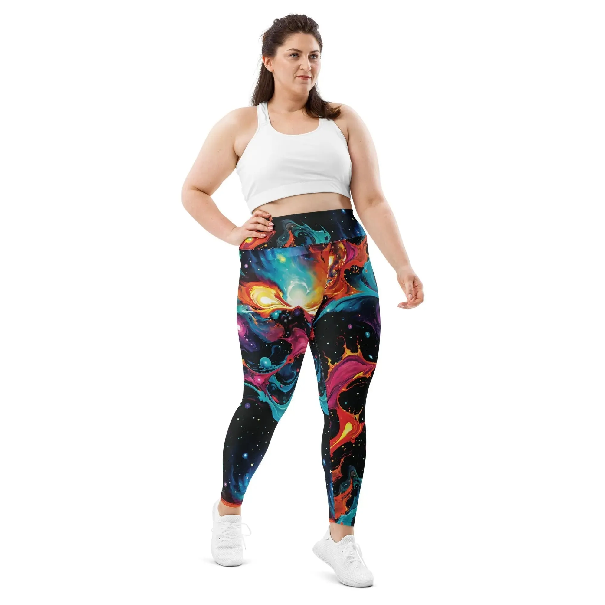 Plus Size Leggings - Astral Tempest