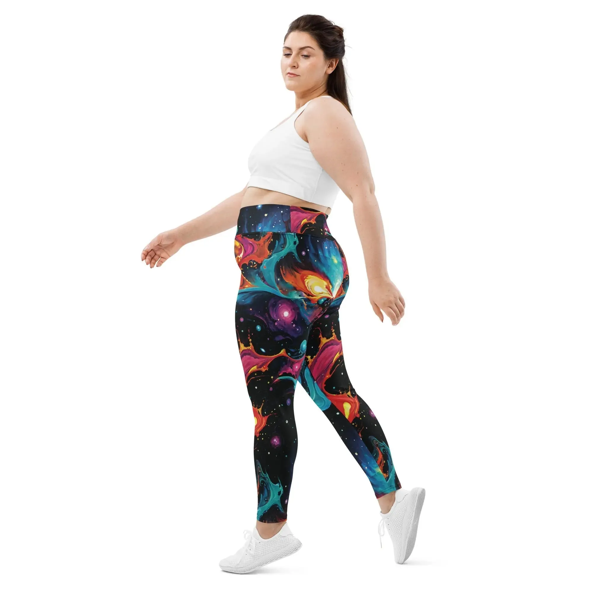 Plus Size Leggings - Astral Tempest