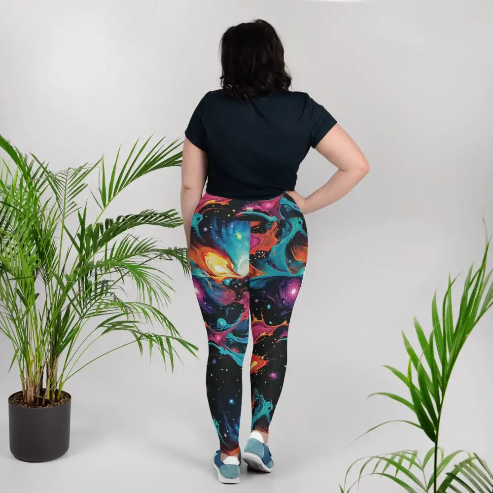 Plus Size Leggings - Astral Tempest