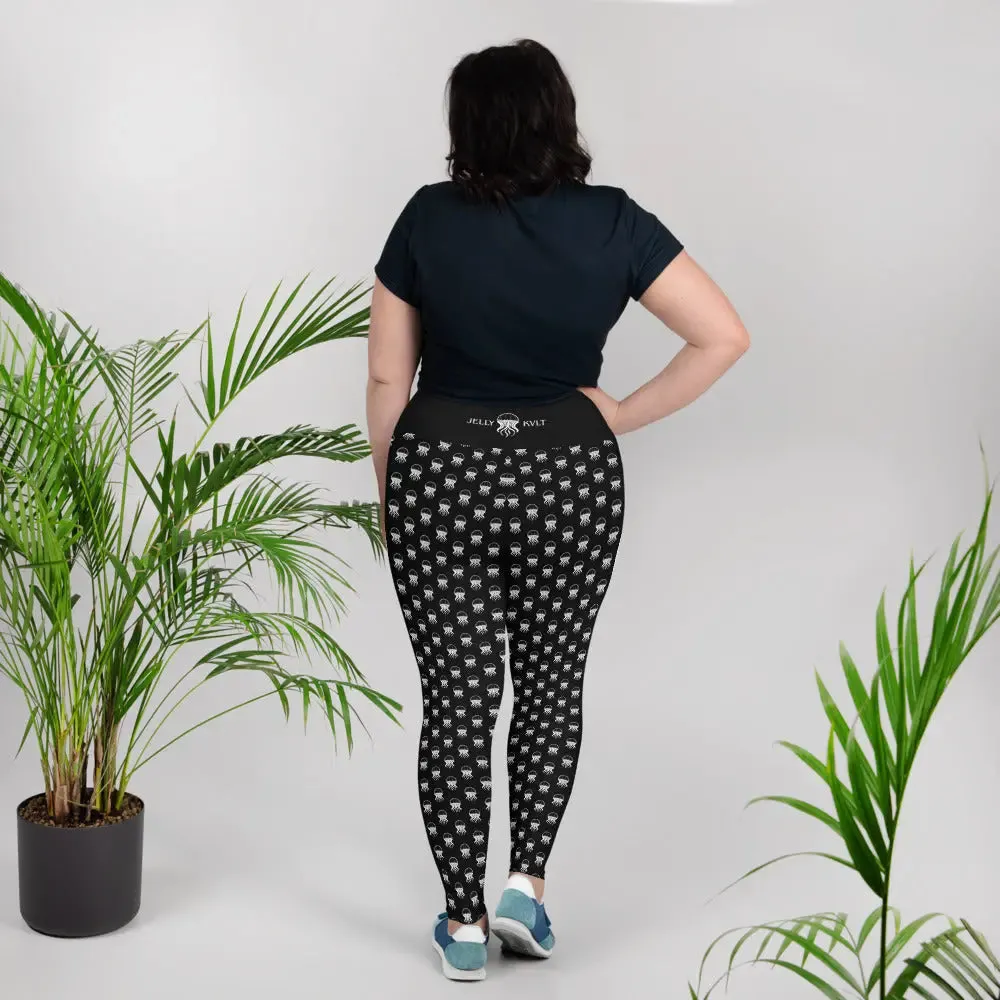 Plus Size Leggings - Jellyfish Invaders