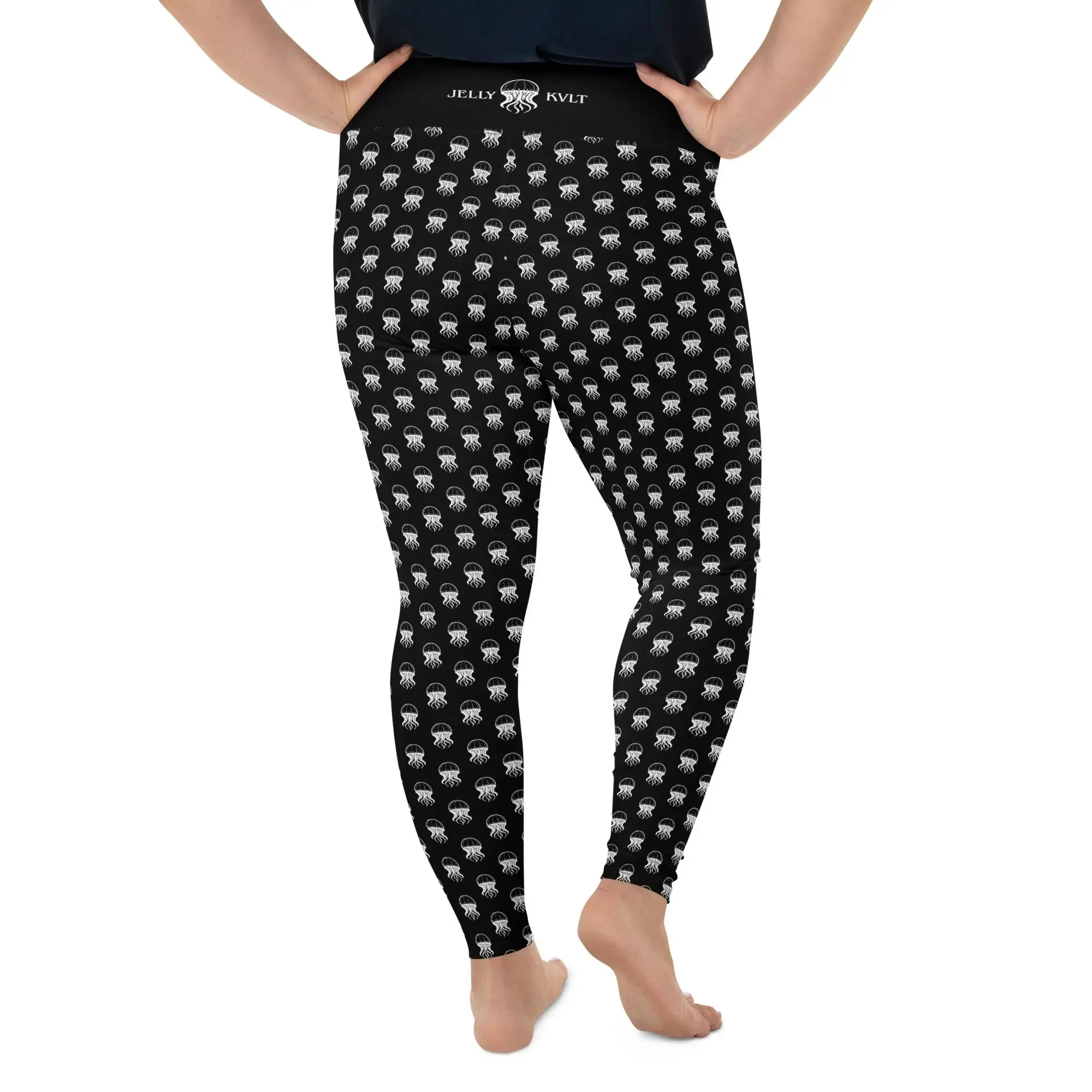 Plus Size Leggings - Jellyfish Invaders