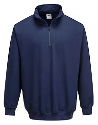 Portwest Sorrento 1/4 Zip Neck Sweatshirt - B309
