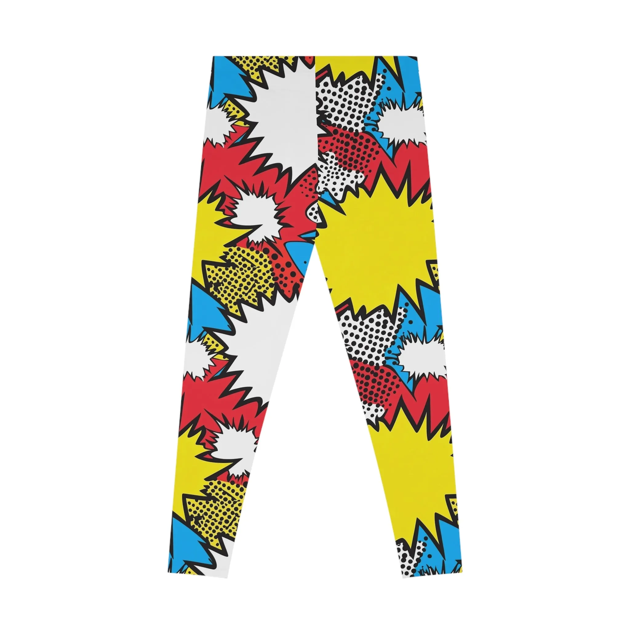 Psychedelic Pop Stretchy Leggings for Active Lifestyle & Everyday Comfort