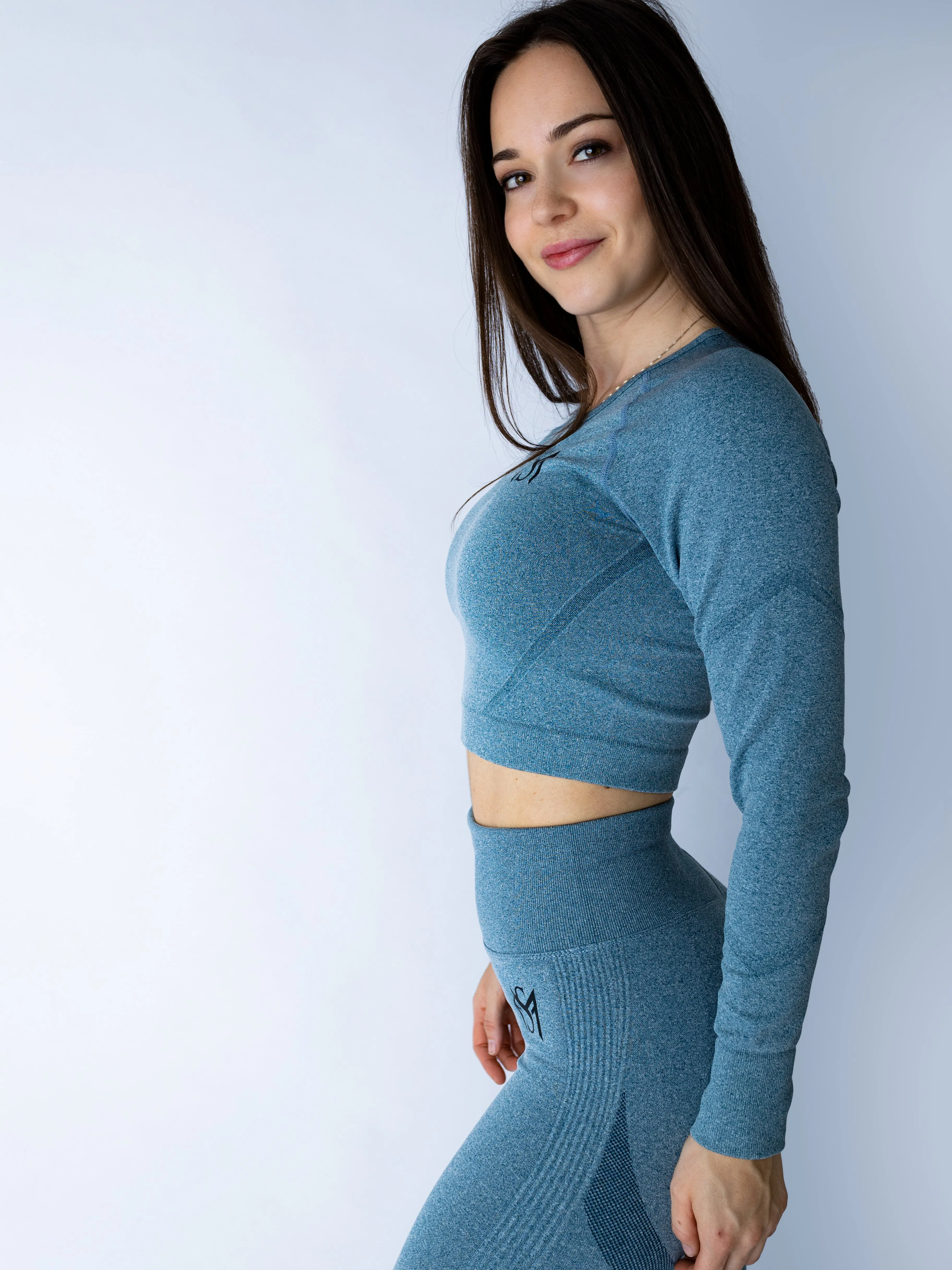 Push Up Collection Light Grey Set Long Sleeve