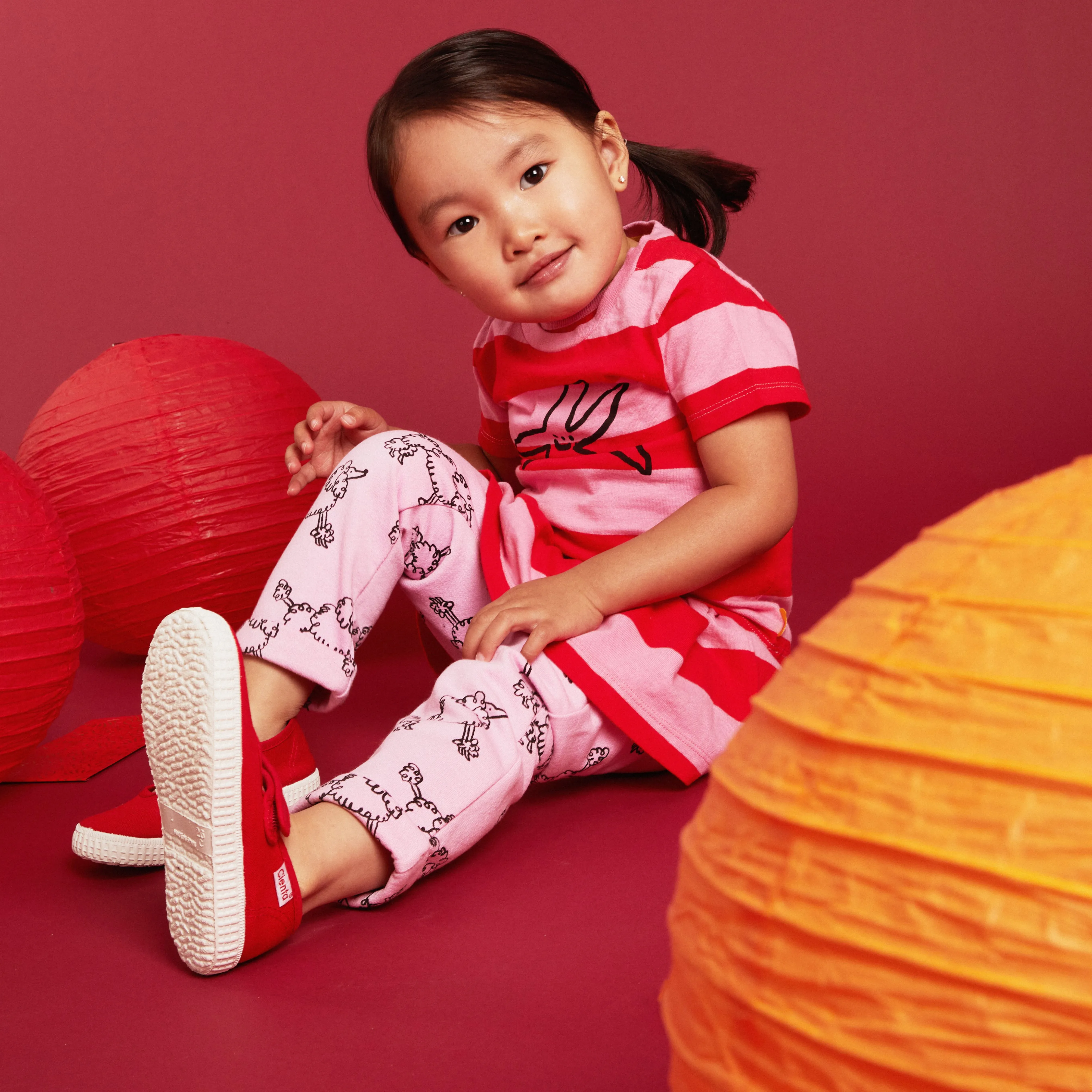 Recycled Cotton Stripe Starfish Baby T-shirt
