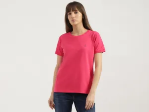 Regular Fit Round Neck Solid T-shirts