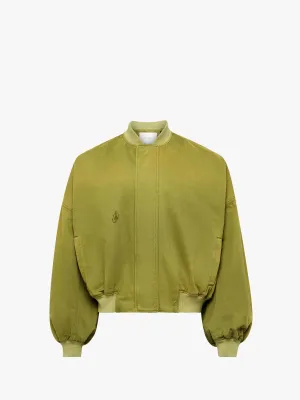 RELAXED COTTON BOMBER JACKET