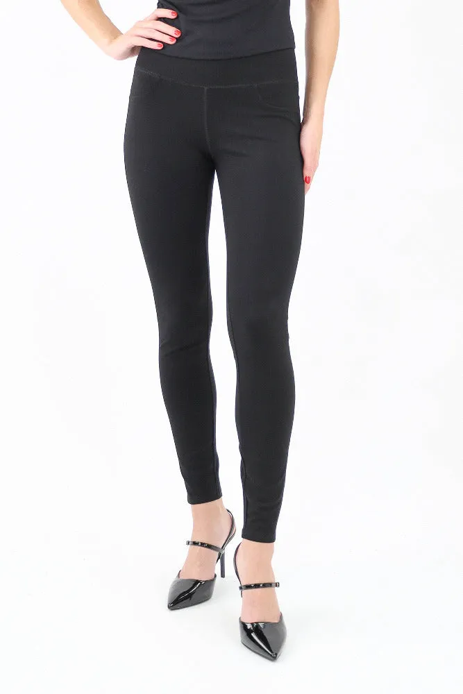 Ricki Pull-On Mid Rise Legging - Black