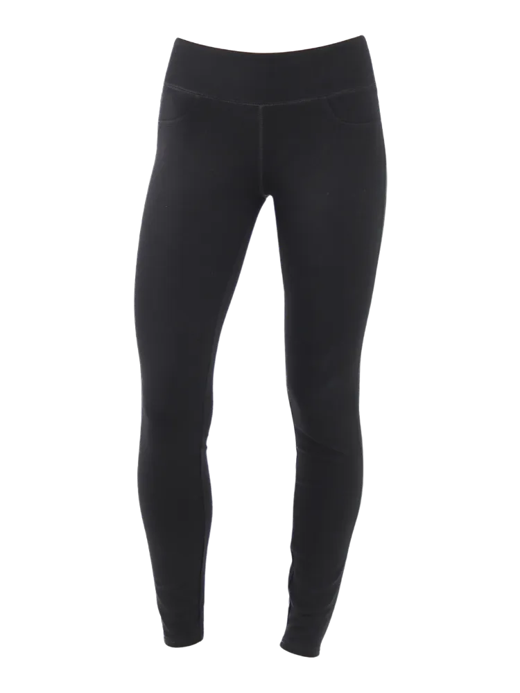 Ricki Pull-On Mid Rise Legging - Black