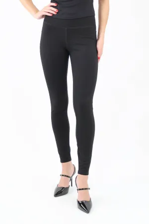 Ricki Pull-On Mid Rise Legging - Black