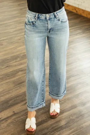 [RISEN] ARYA BARREL CUFF JEANS