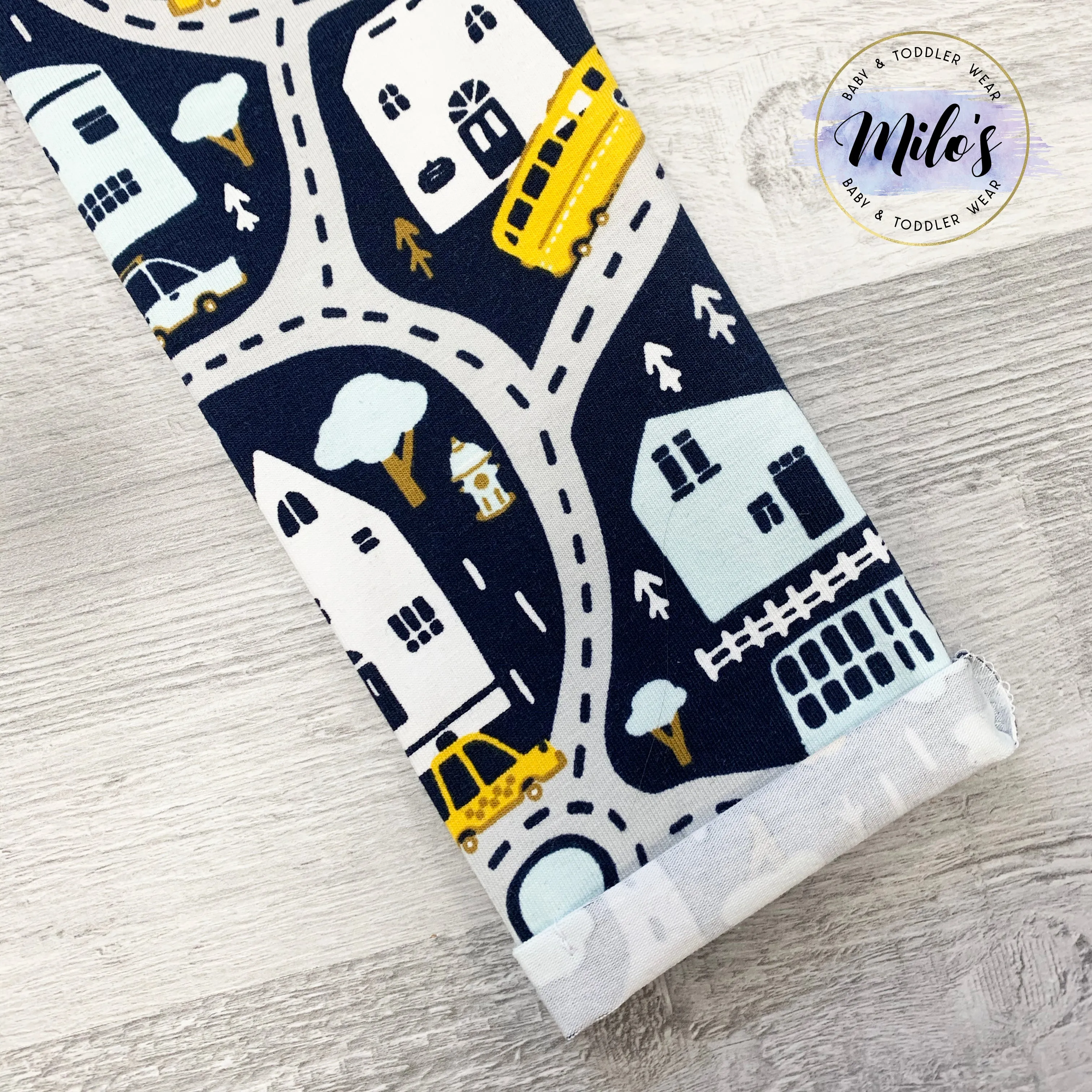 Road Map Leggings - Navy