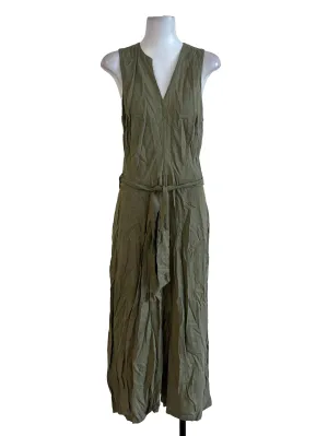 Sage Green Plain Jumpsuit