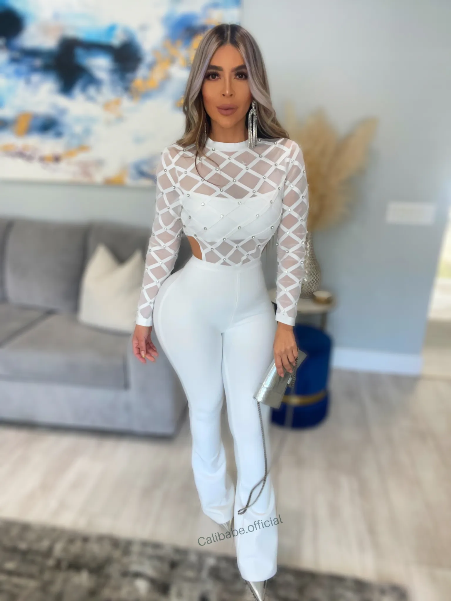 Sally Jumpsuit (White)