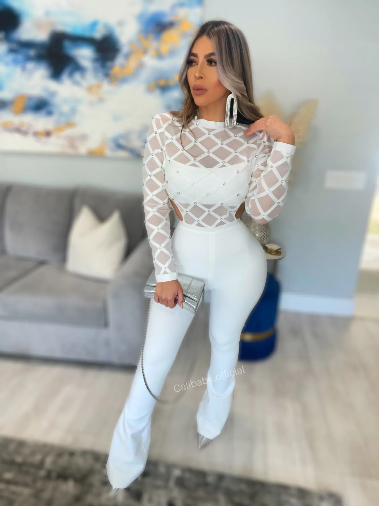 Sally Jumpsuit (White)