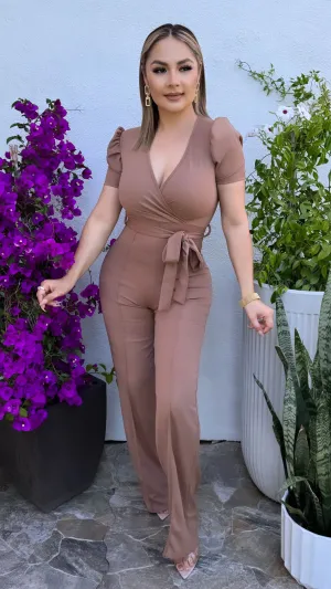 SCARLET BROWN JUMPSUIT