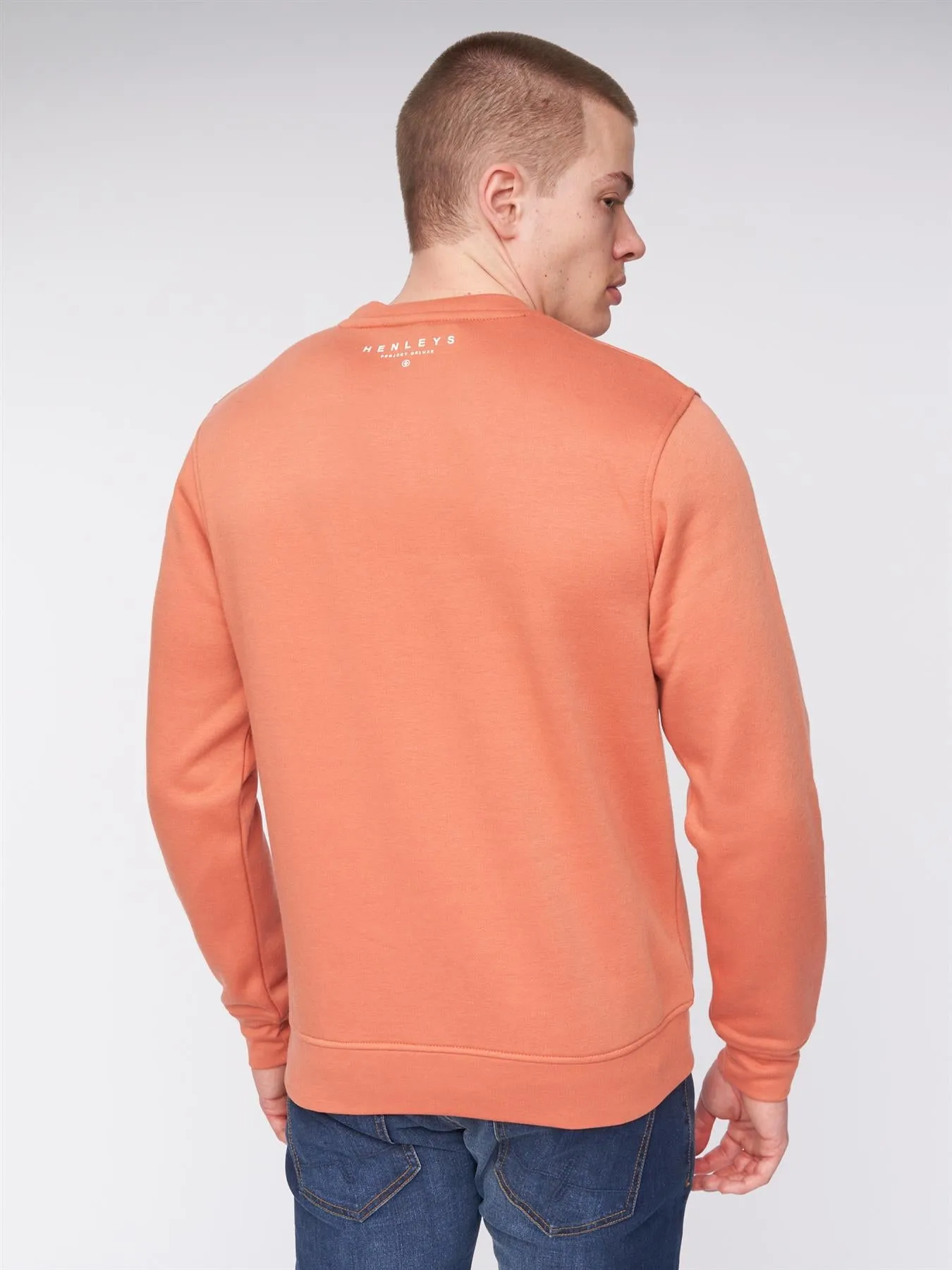 Scripthen Crew Sweat Brick Red