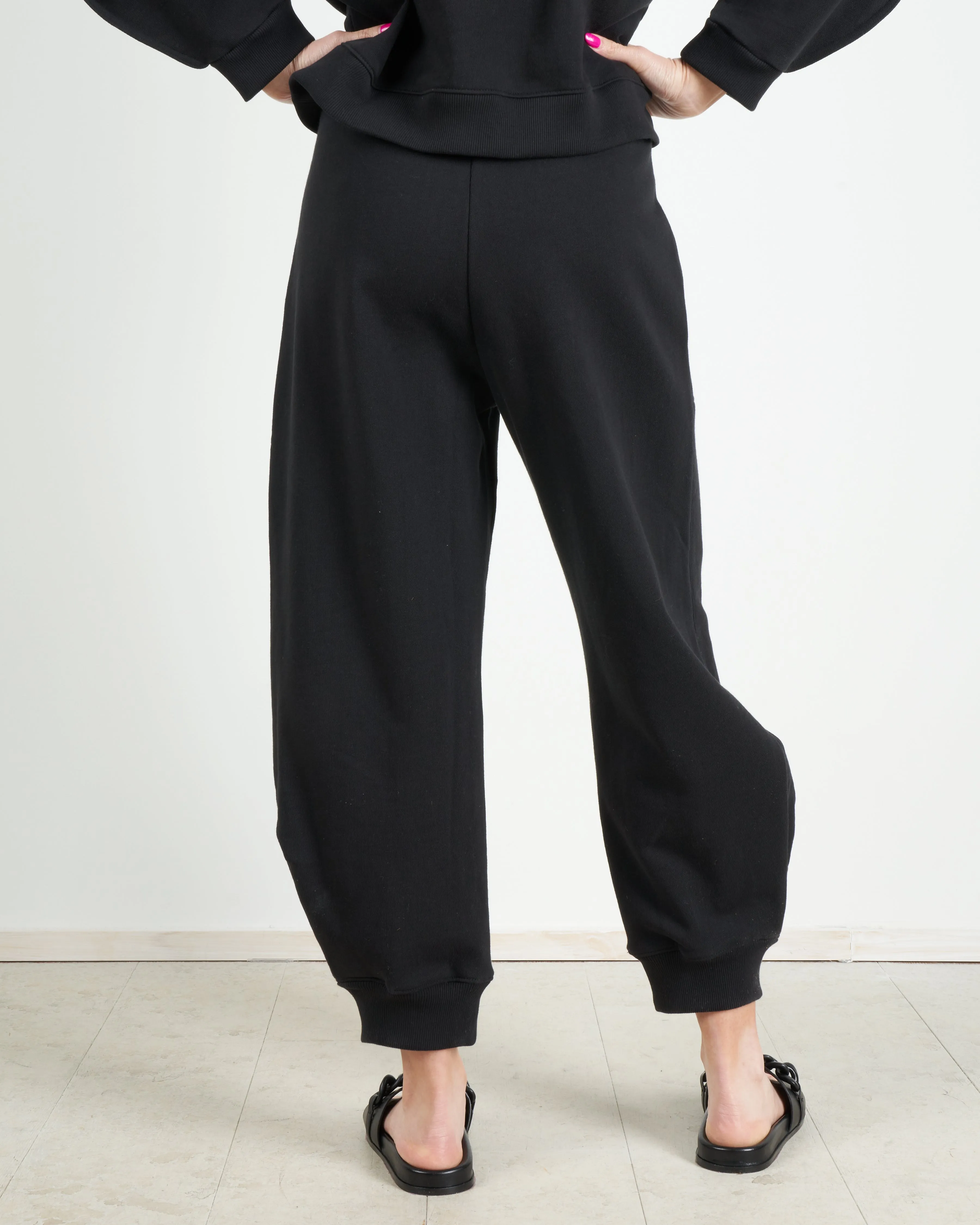 sculpted sweatpant - black
