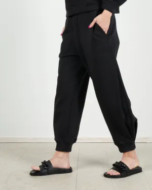 sculpted sweatpant - black