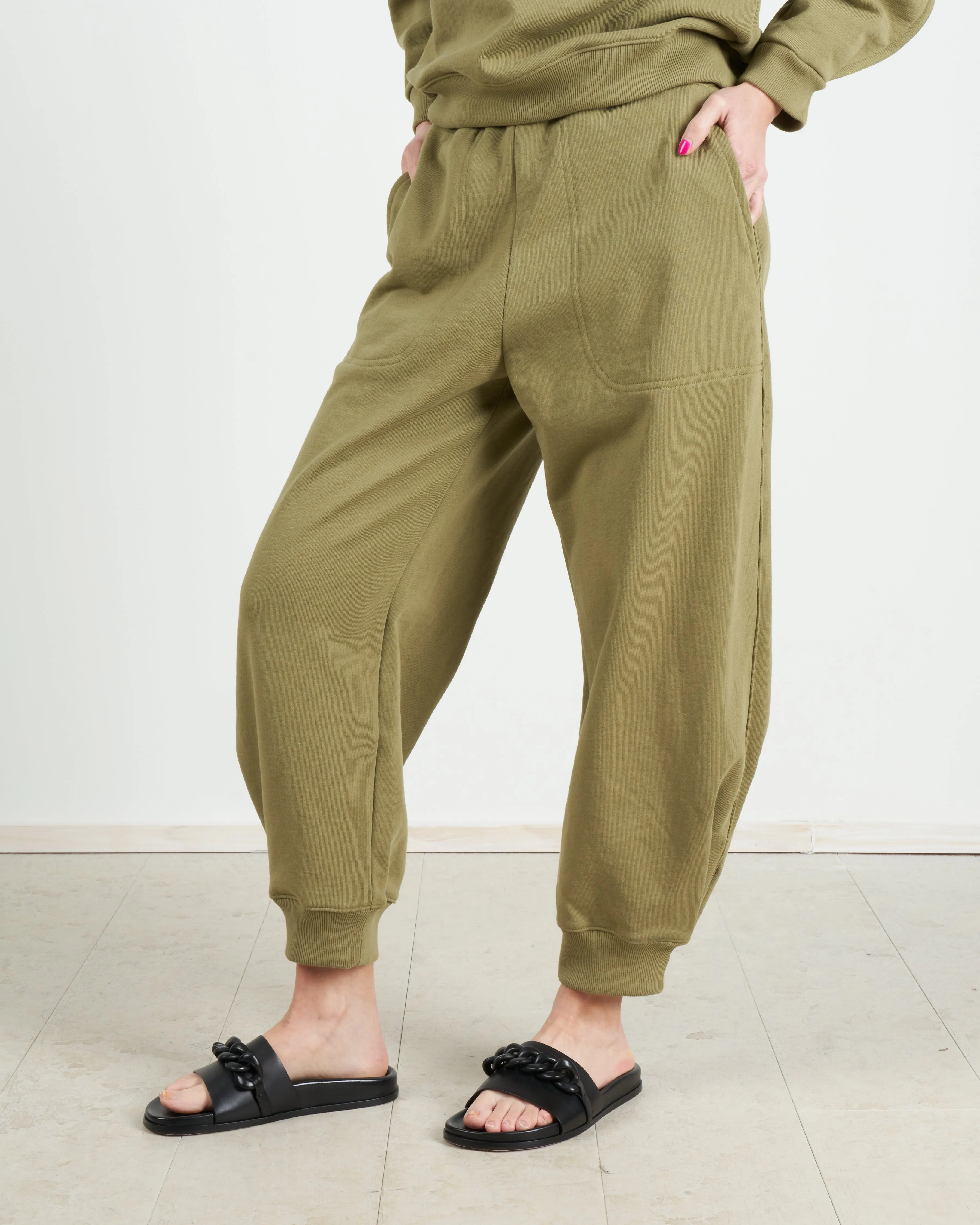 sculpted sweatpant - moss