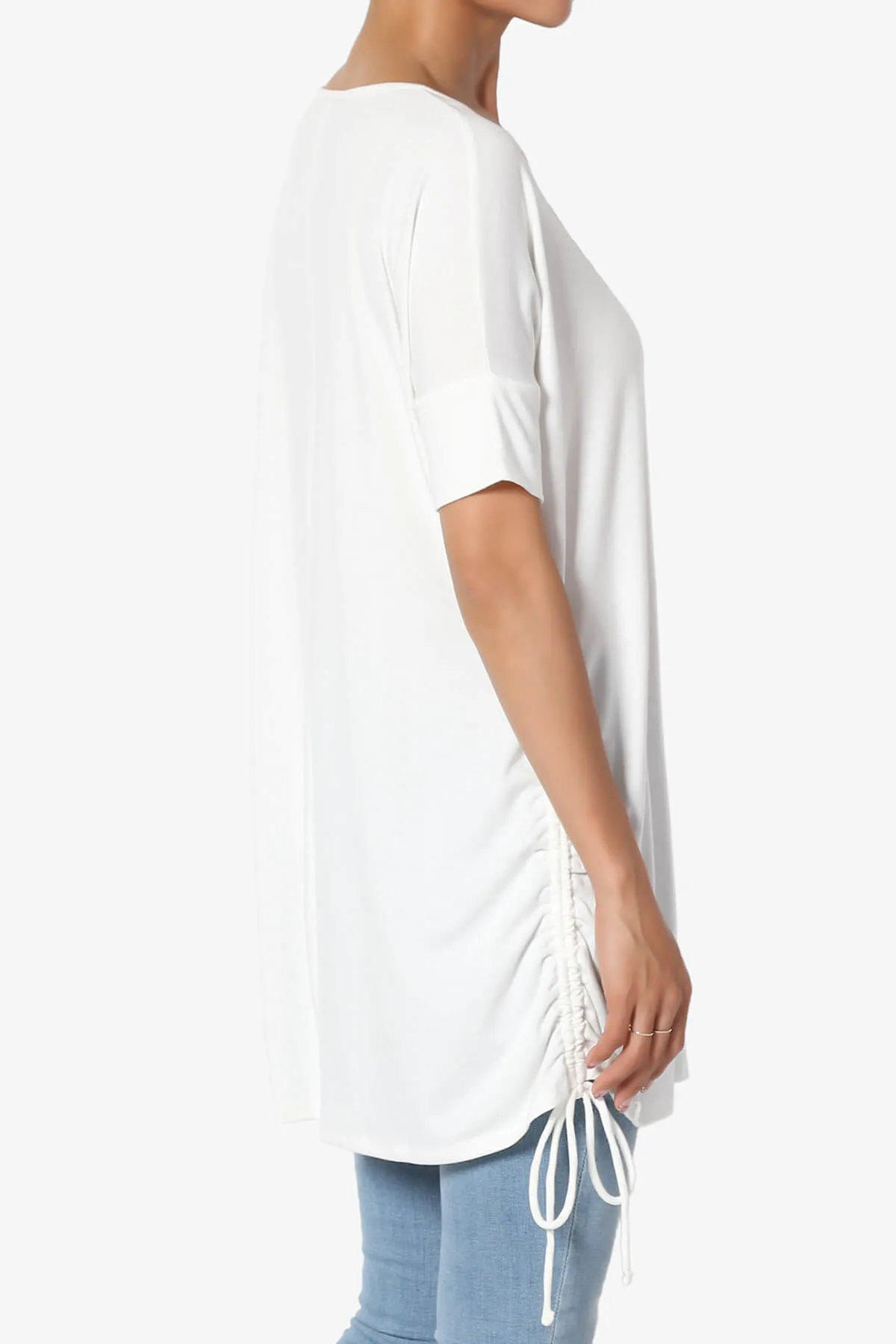 Selenna Jersey Ruched Top PLUS