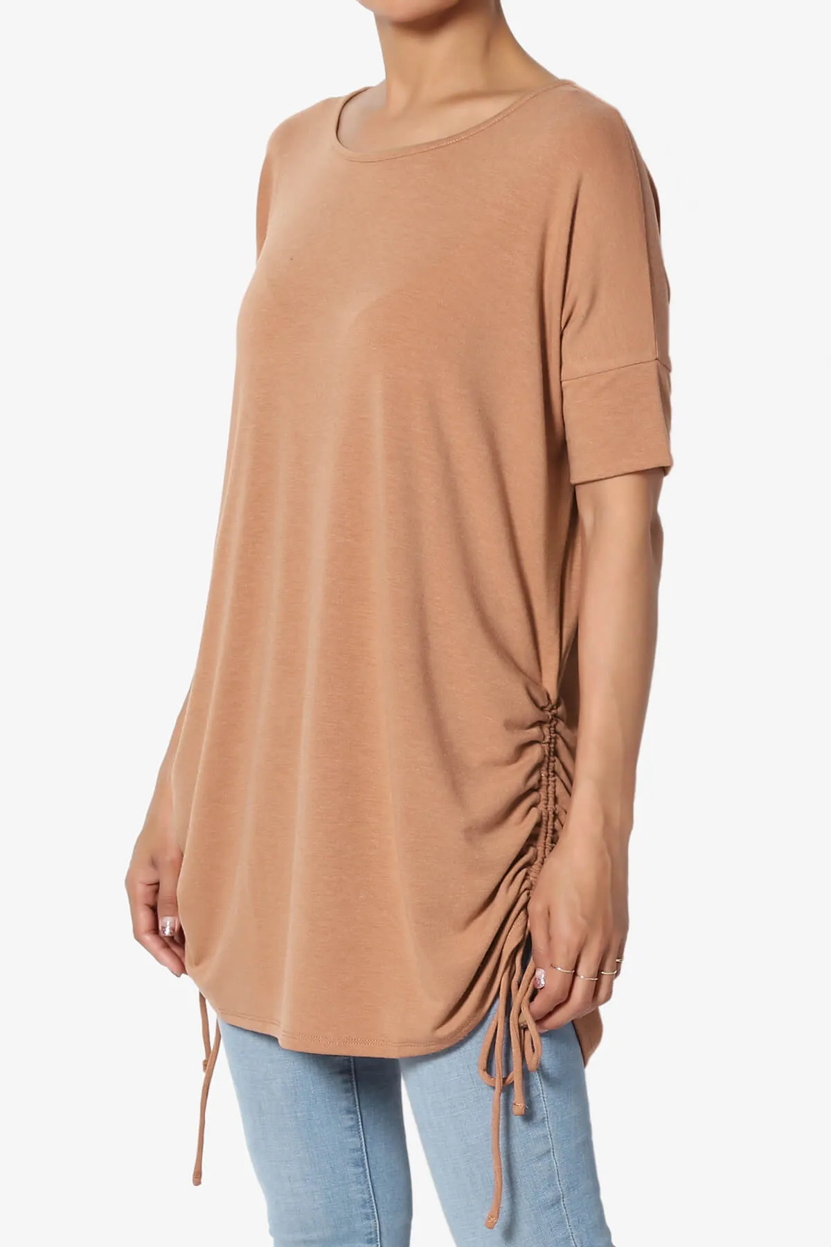 Selenna Jersey Ruched Top PLUS