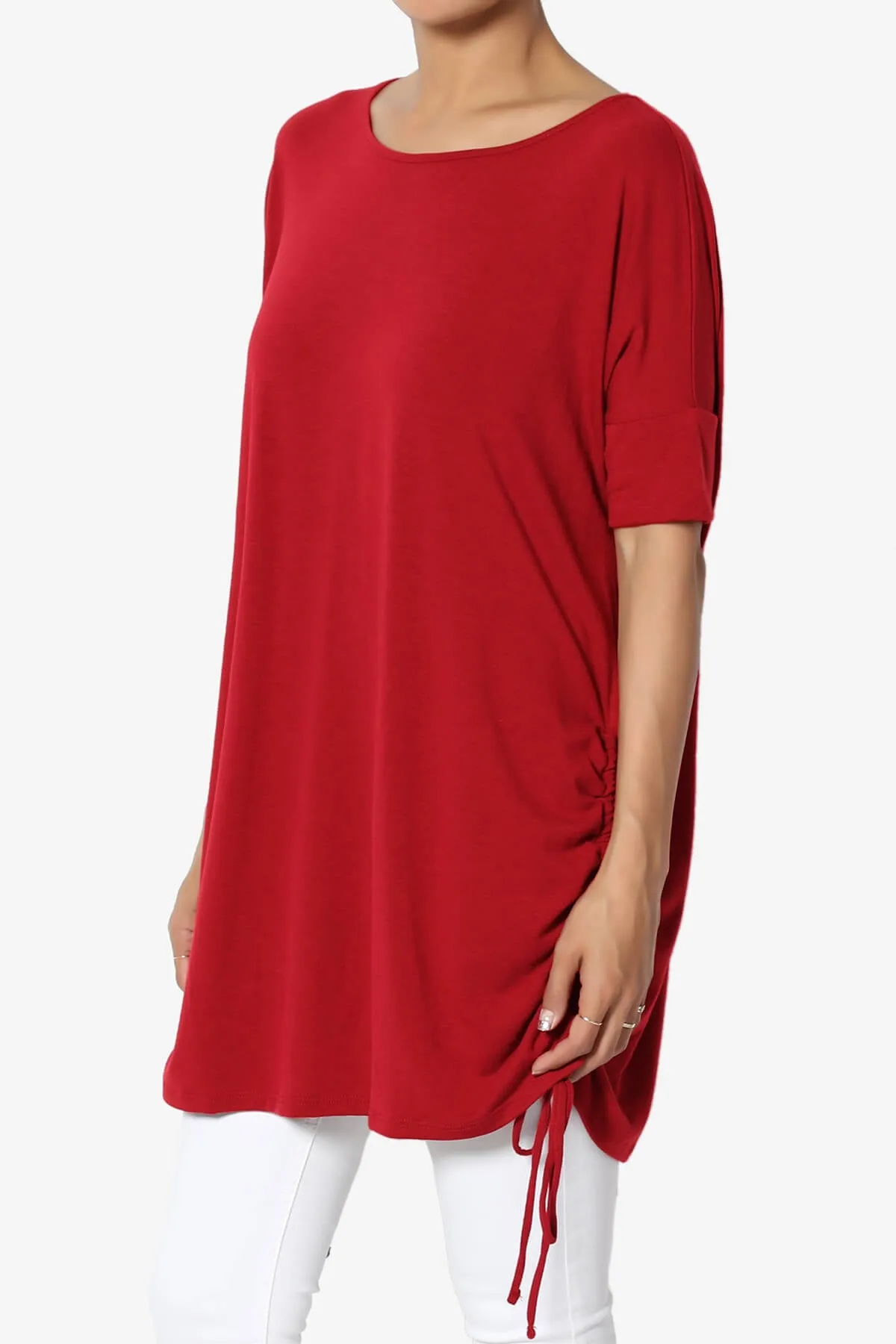 Selenna Jersey Ruched Top PLUS