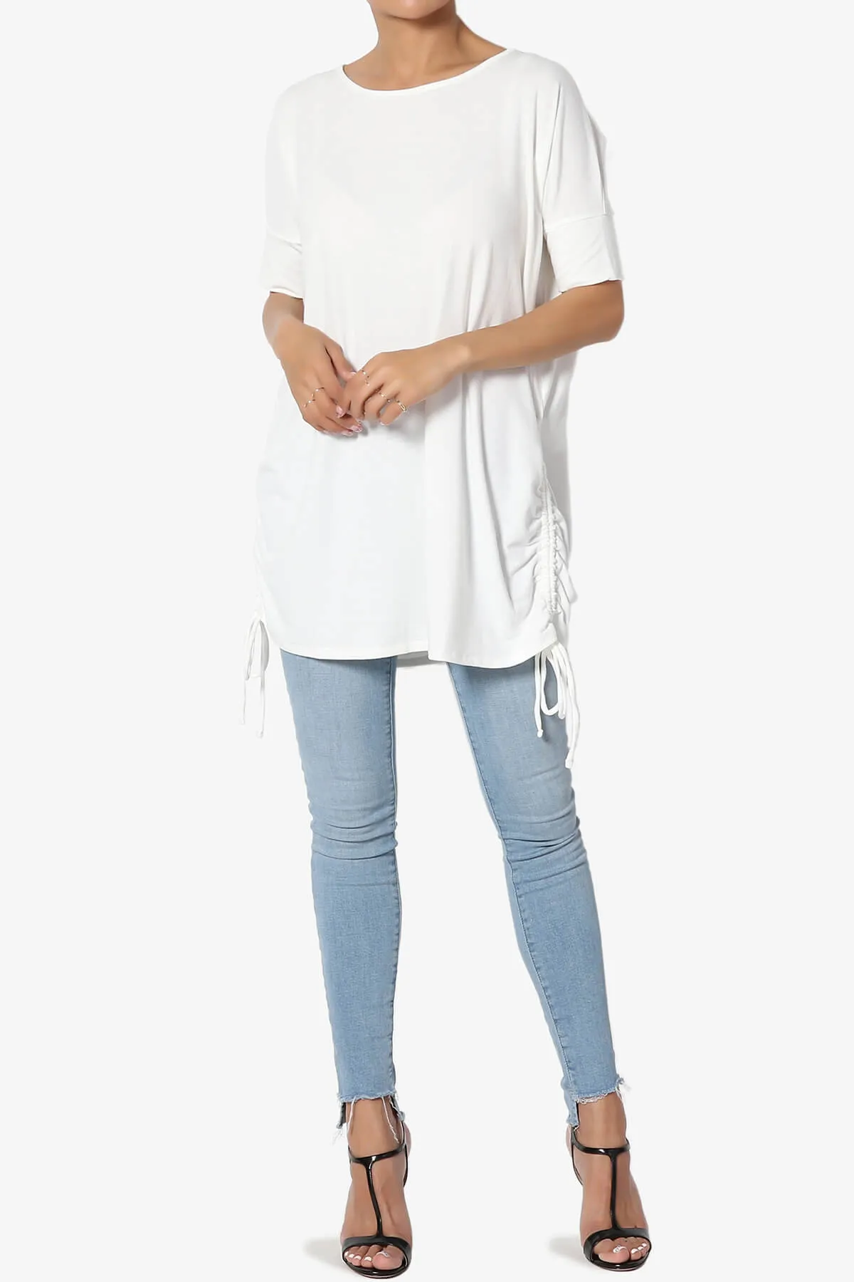 Selenna Jersey Ruched Top PLUS