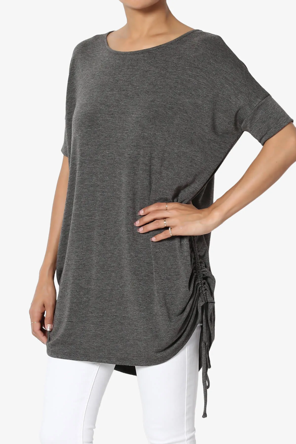 Selenna Jersey Ruched Top PLUS
