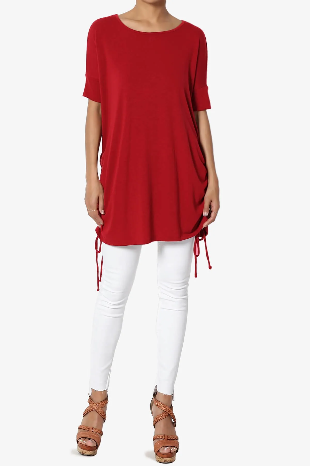 Selenna Jersey Ruched Top PLUS