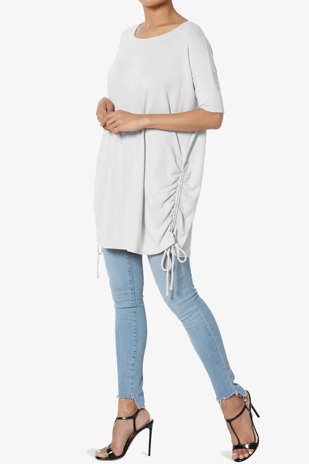Selenna Jersey Ruched Top PLUS