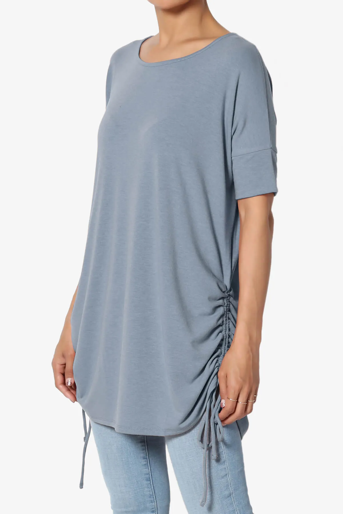 Selenna Jersey Ruched Top PLUS