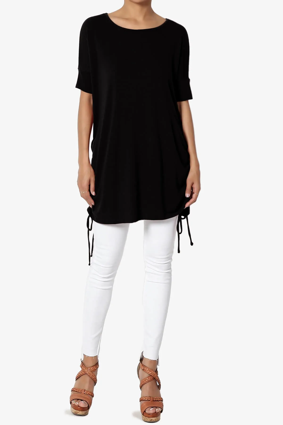 Selenna Jersey Ruched Top PLUS