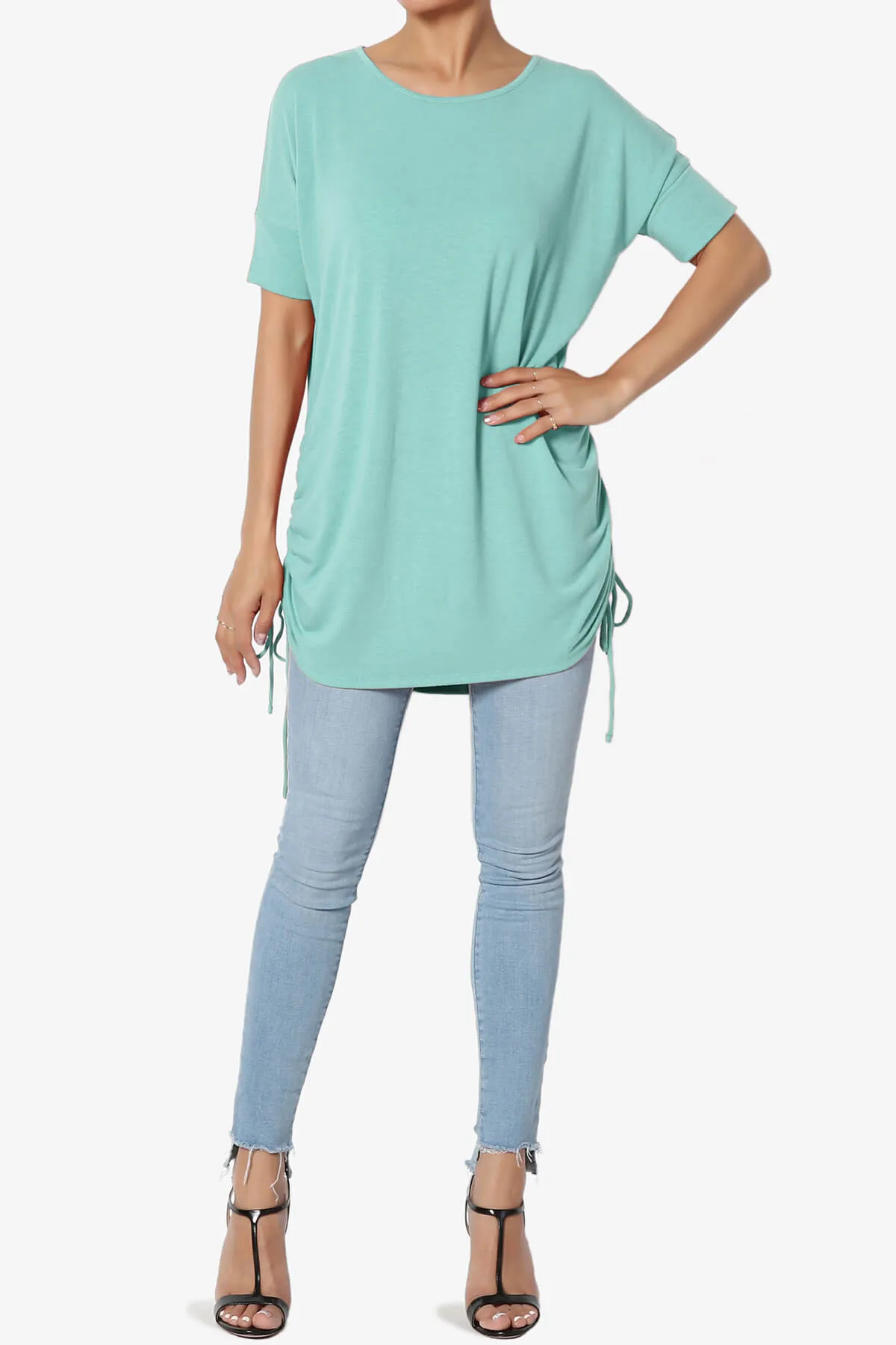 Selenna Jersey Ruched Top PLUS
