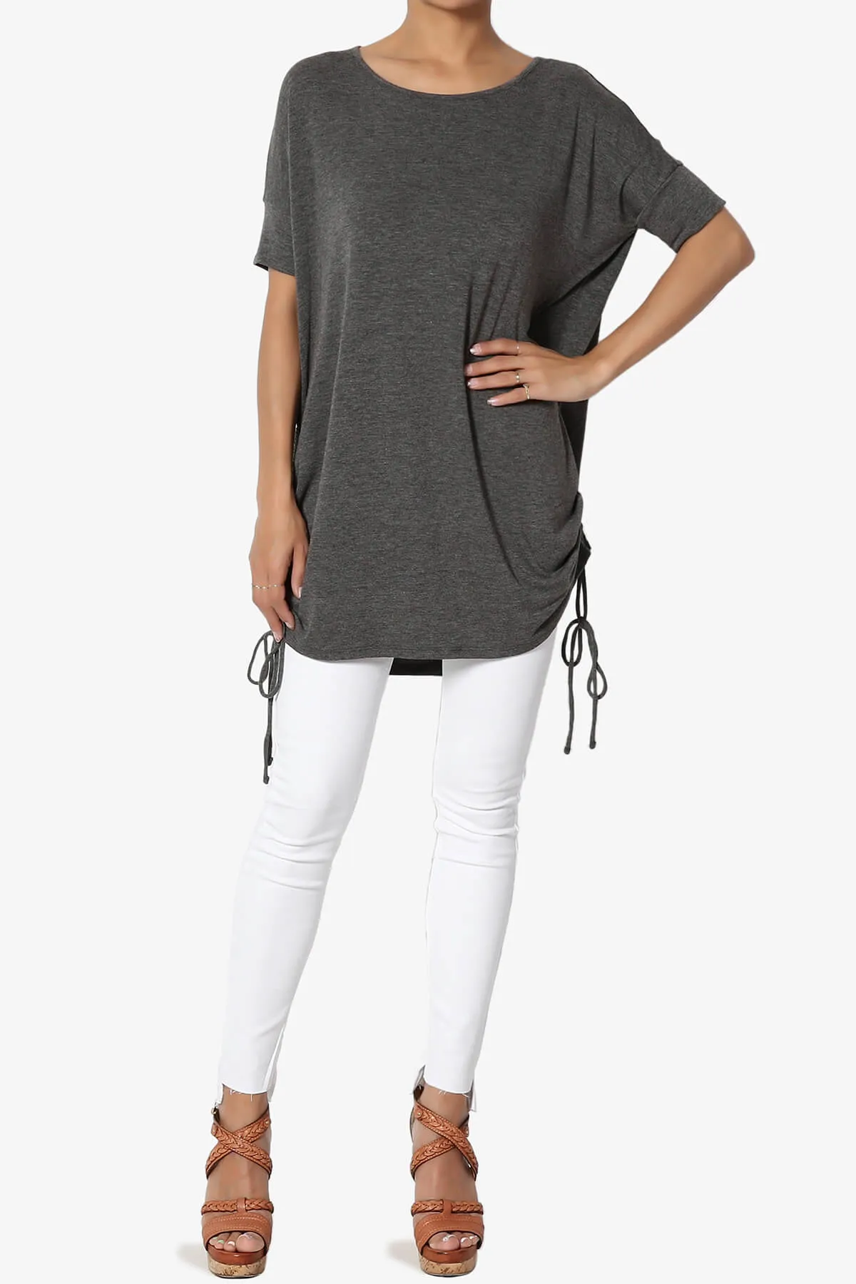 Selenna Jersey Ruched Top PLUS