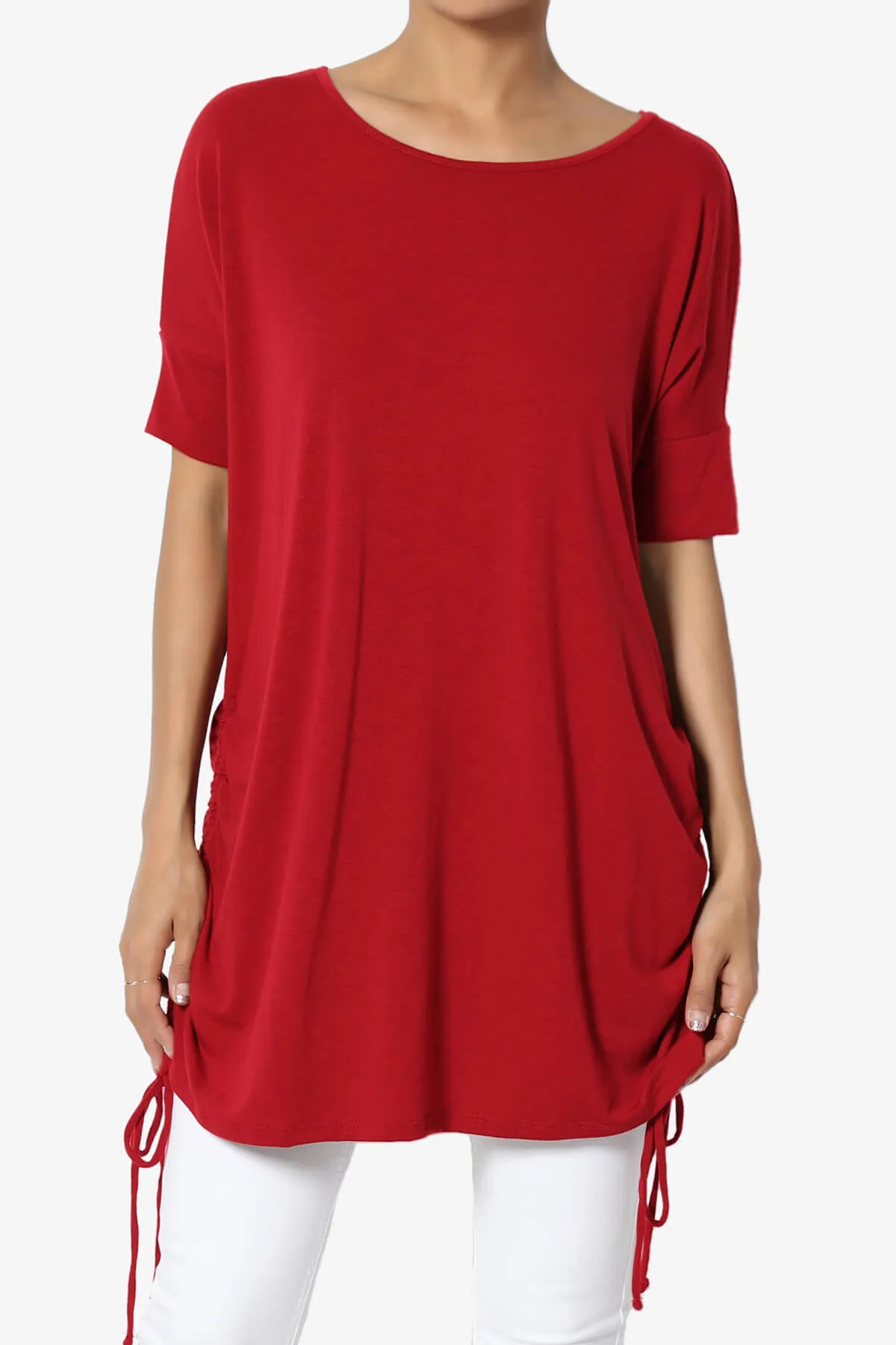 Selenna Jersey Ruched Top PLUS