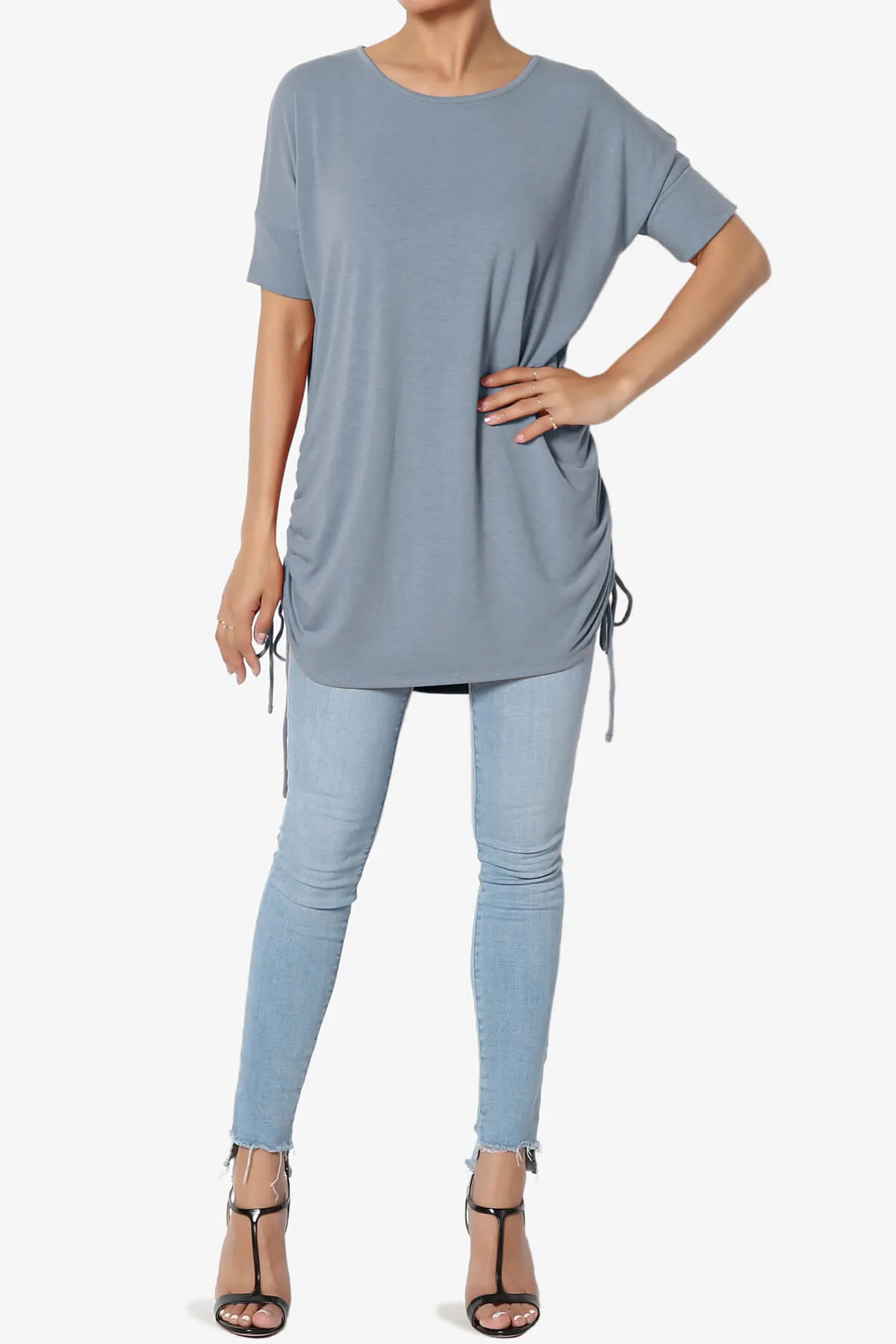Selenna Jersey Ruched Top PLUS
