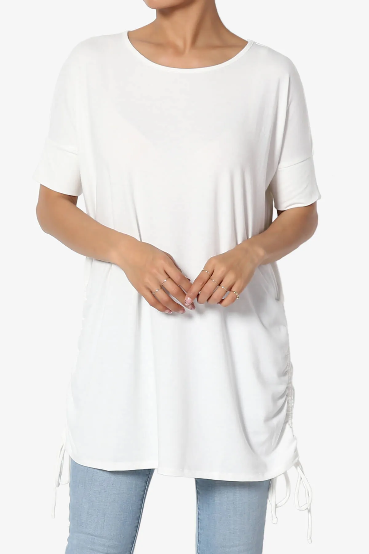 Selenna Jersey Ruched Top PLUS