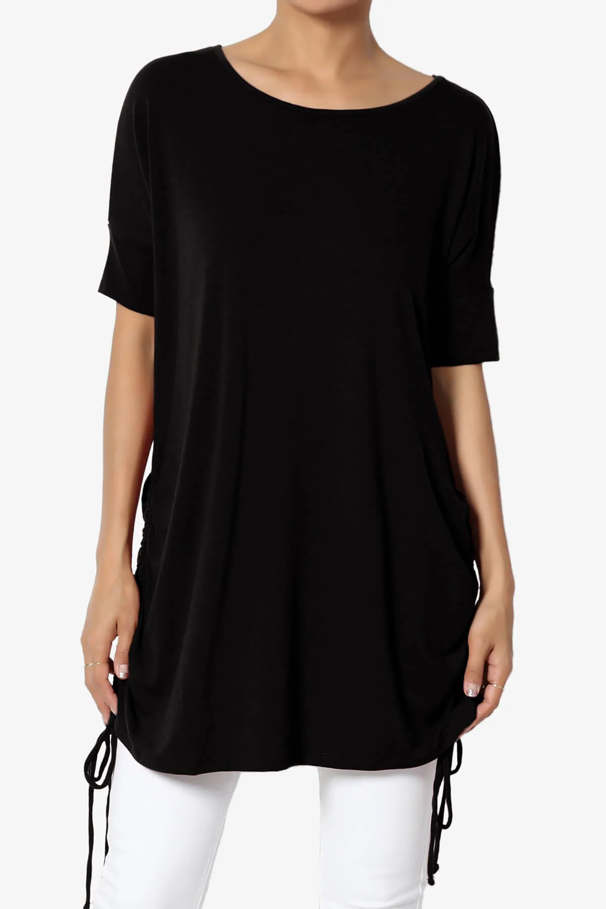 Selenna Jersey Ruched Top PLUS