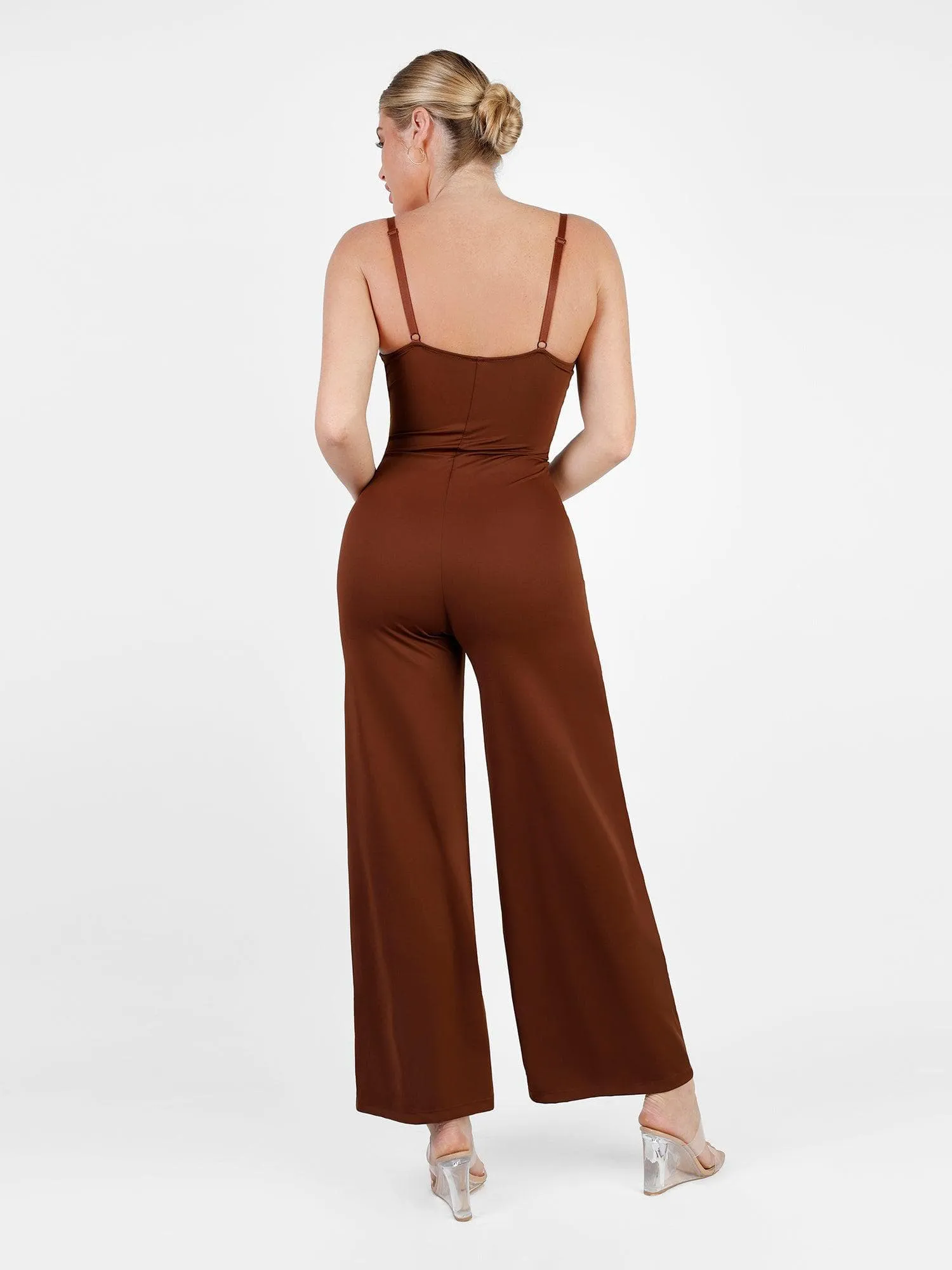 Shapewear Lace Deep V-Neck Sculpting Jumpsuit