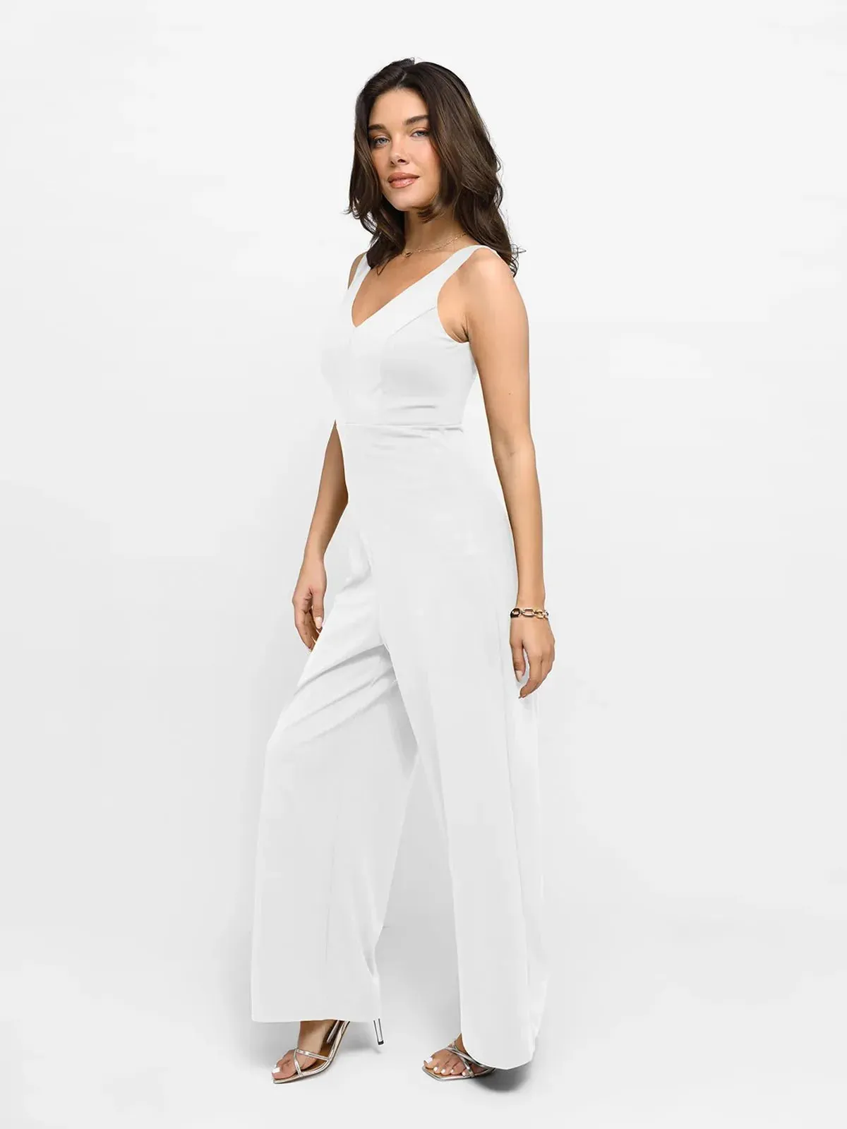 Shapewear Slimming Wide-Leg Jumpsuit