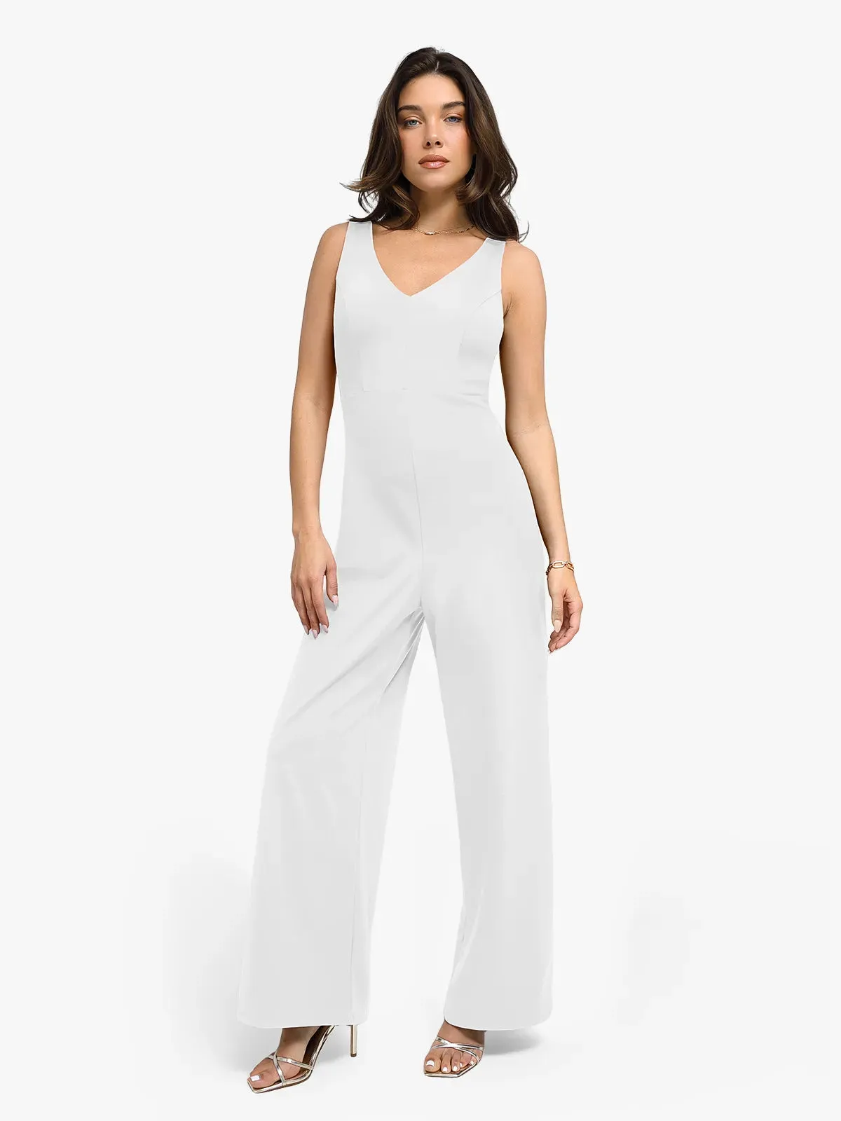 Shapewear Slimming Wide-Leg Jumpsuit